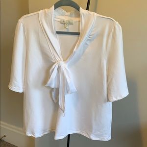 Eri + Ali white blouse from Anthropologie